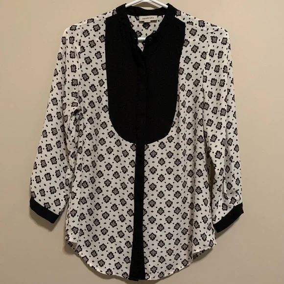 Smart Set Button-Up Blouse, size S - Picture 1 of 10